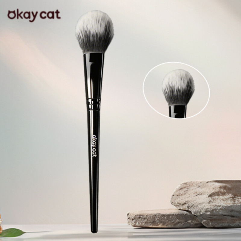 OKAY CAT Blush Brush Soft Hair Face Dotting Brush Contour Blending Super Soft Use A Foundation Make-