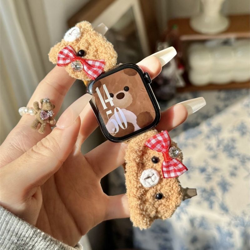 Thích hợp cho Vòng Tay Huawei 10 / 9 / 6 / 76 Glory 9 / 7 Sáng Tạo Handmade Len Đan Hoạt Hình Dây Đe