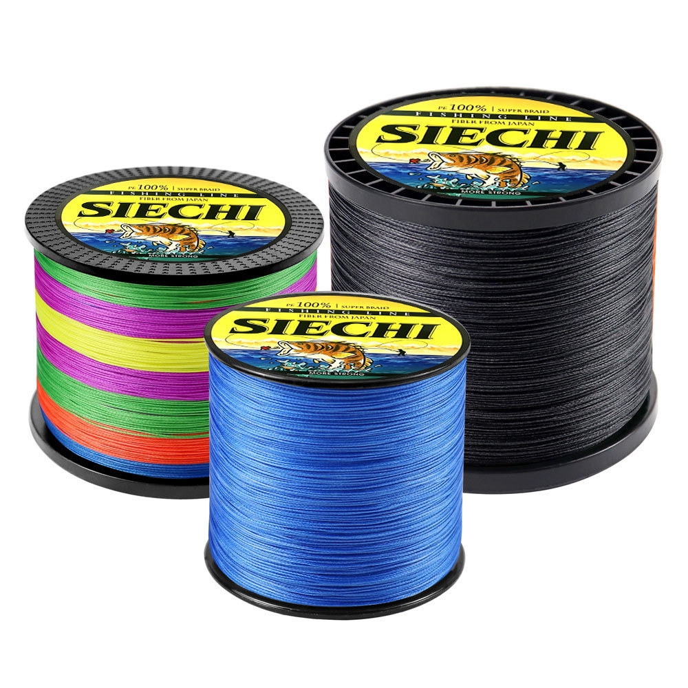 SIECHI 500M 8 Dây PE Dây bện Dây câu 100% PE Dây bện 100% PE Dây câu nước mặn biển bền cho mồi câu c