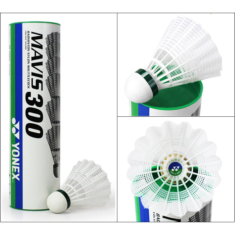 Yonex Cầu lông nhựa nylon Mavis 300 350 bền 6 chiếc