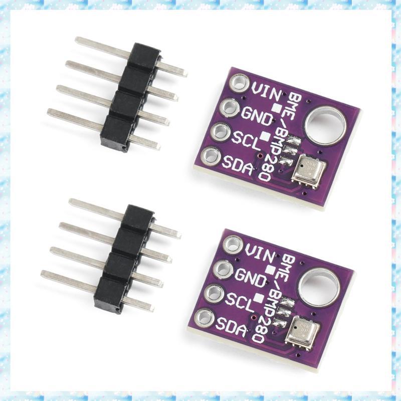 [R Q M U] 2 Mô-đun cảm biến độ ẩm nhiệt độ áp suất khí quyển BME280 5V SPI -BME280 Đột phá