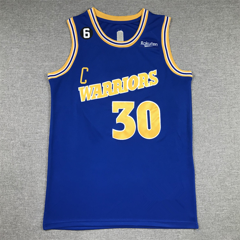 Áo bóng rổ NBA Curry 2023-Màu xanh truyền thống