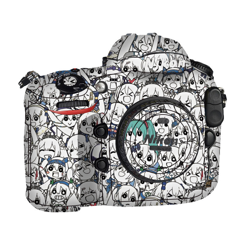 Nhấp nháy Donkey Thích hợp cho Nikon D800 Sticker d800 Phim máy ảnh Phim thân ống kính Phim đổi màu 