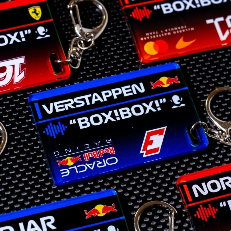 F1 Racer Bảng tên Móc khóa Vista Panler Claire Hamilton Chu Guanyu Mặt dây chuyền có giá trị cao