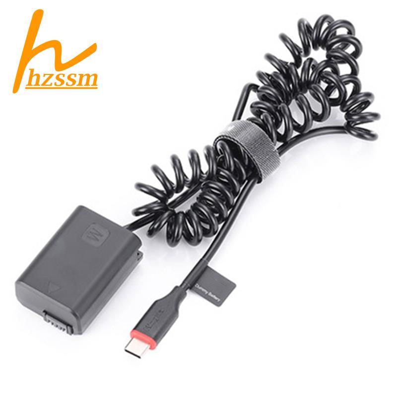 NP-FW50 Pin Giả DC Nguồn AC Adapter AC AC-PW20 Cho Alpha A6400 ILCE-6400 6000 5100 5000 3000 Camera