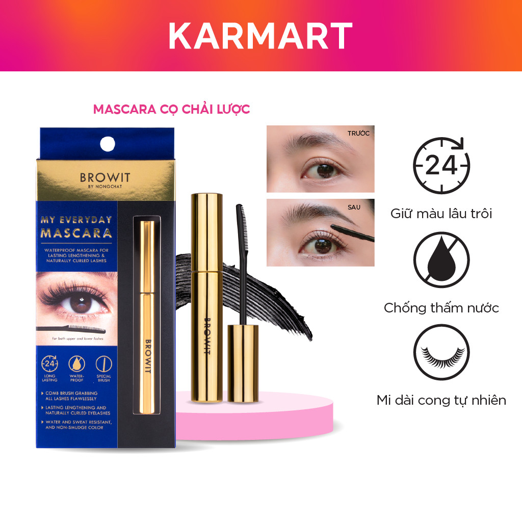 Chuốt Mi Nongchat Browit Siêu Tơi Dài Và Cong Mi, Kháng Nước Siêu Bền Mascara My Everyday 5.5g | BigBuy360 - bigbuy360.vn
