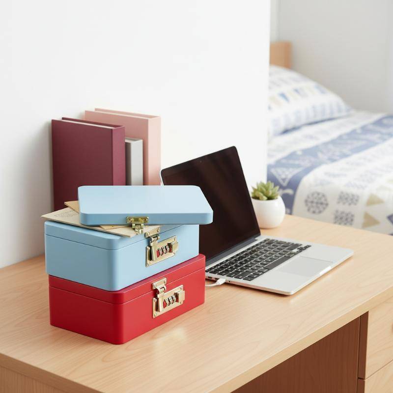 [GEX] Hộp tiết kiệm tiền xu bằng sắt cổ điển Lo Piggy Bank có chìa khóa Lo dung tích lớn An toàn cho