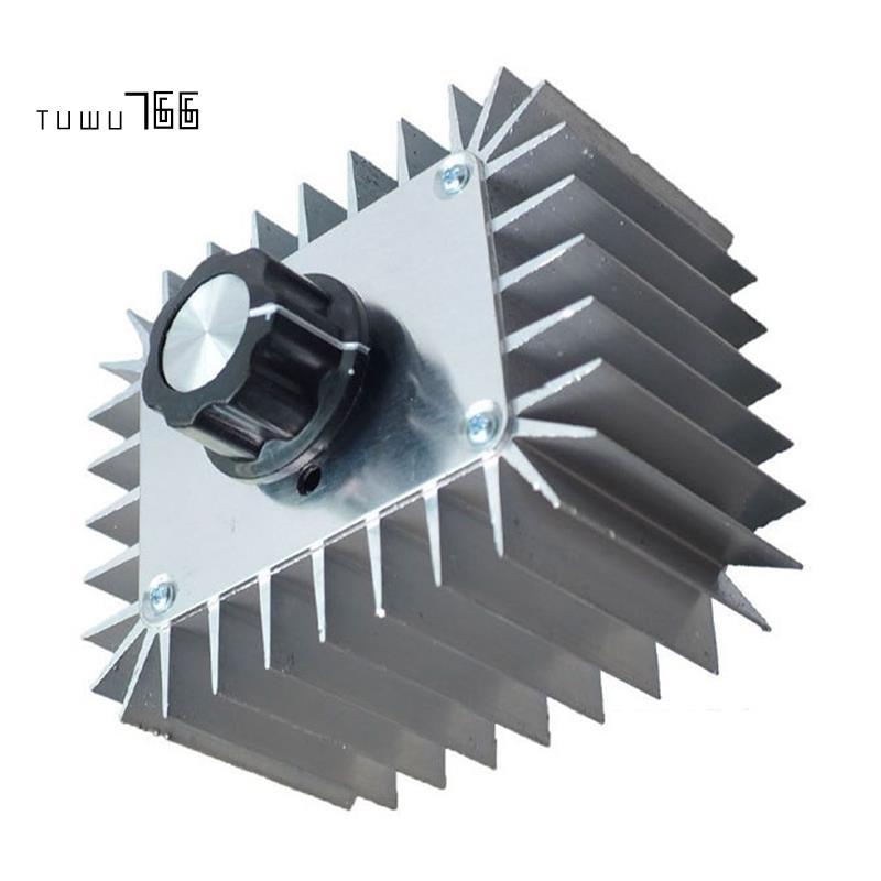 AC 220V 5000W SCR Bộ điều chỉnh điện áp Bộ điều khiển tốc độ động cơ Đèn làm mờ mờ Bộ điều chỉnh tốc