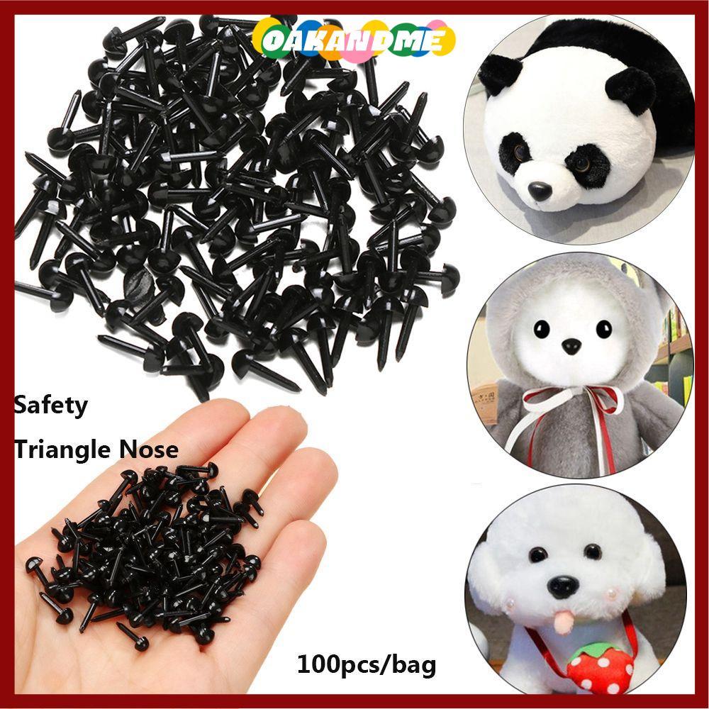 [Giao hàng từ Việt Nam] OAKANDME 100 cái / túi Mắt búp bê nhồi bông cho chó bông Nhựa màu đen sang t