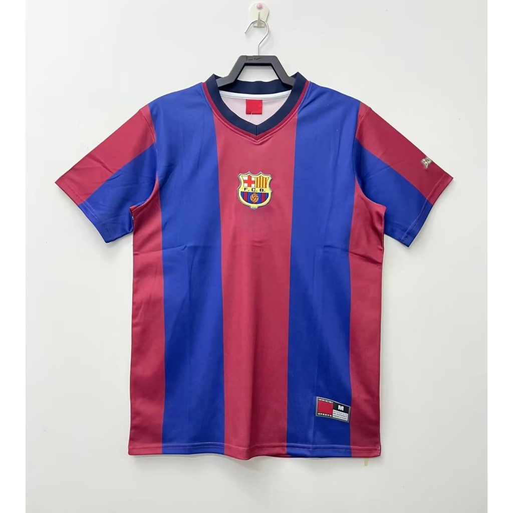 Áo sơ mi bóng đá ngắn tay ở nhà Barcelona 1998 / 99 Retro Edition dành cho nam