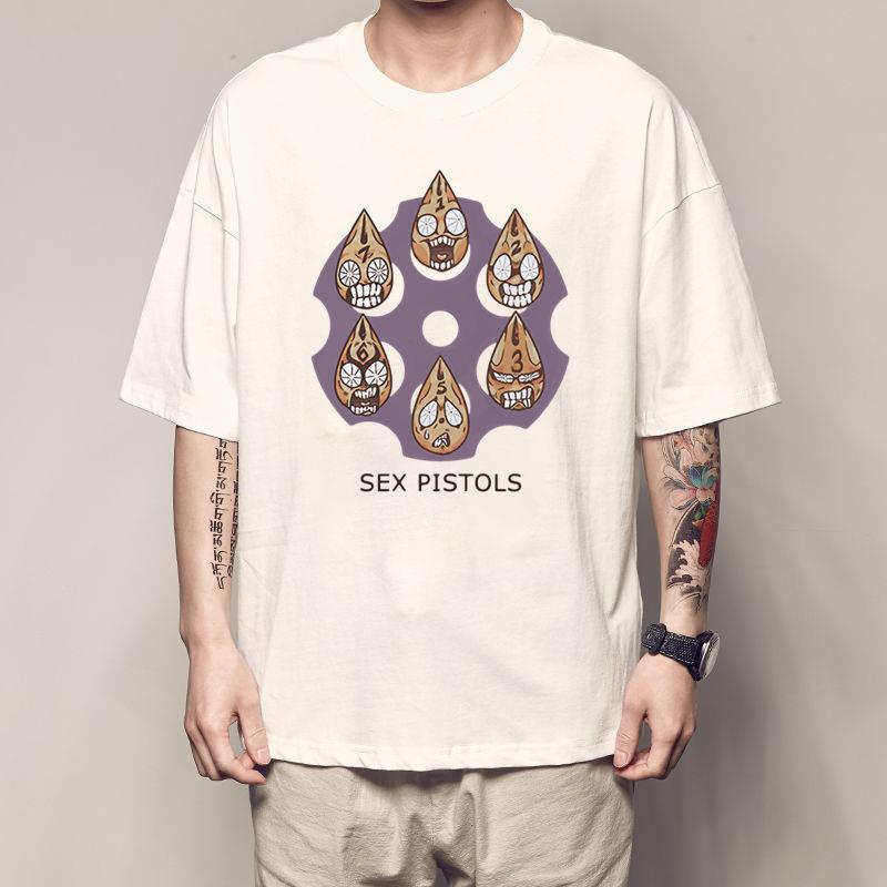 Jojo Kỳ Dị Phiêu Lưu Jojo Josuke Higashikata Modal Áo Thun Mista Tay Ngắn Jojo