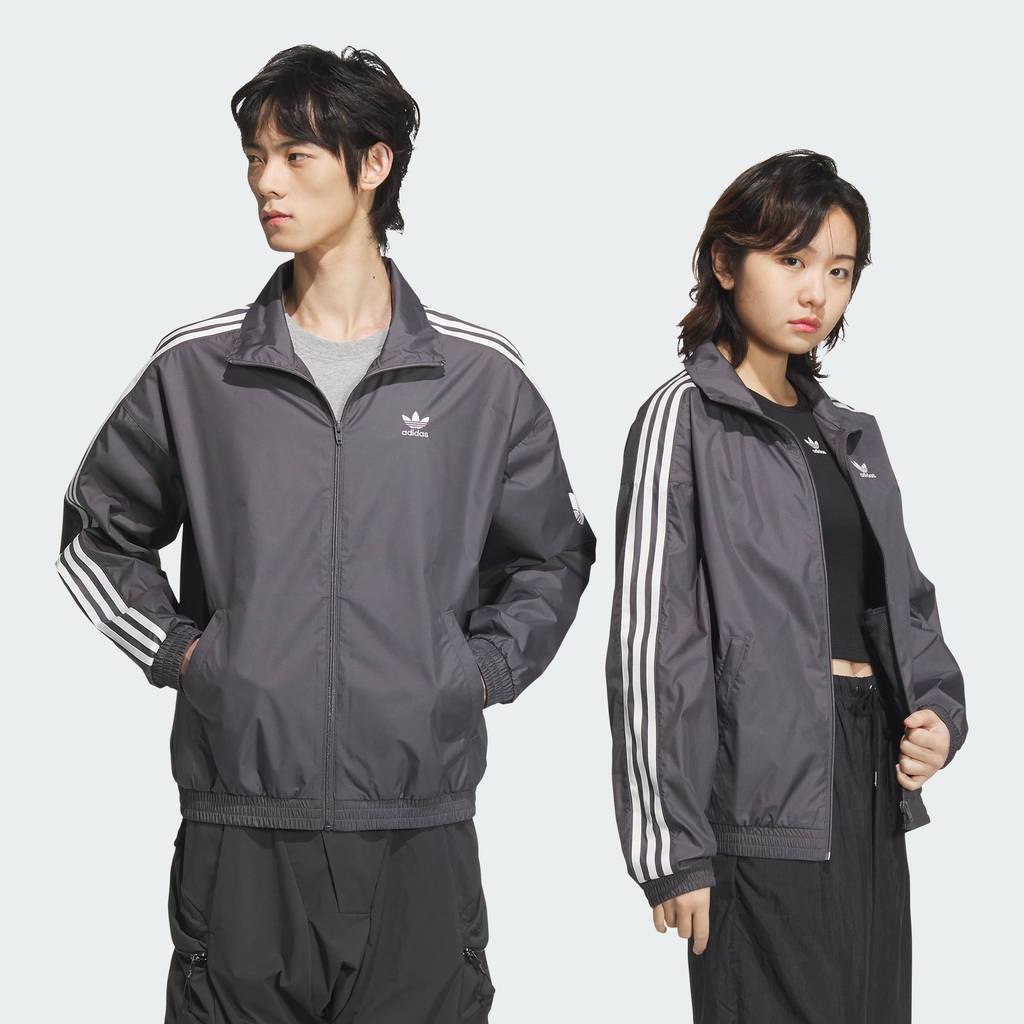 adidas Lifestyle Retro Trefoil Jacket (Gender Neutral) Unisex Grey JI7533
