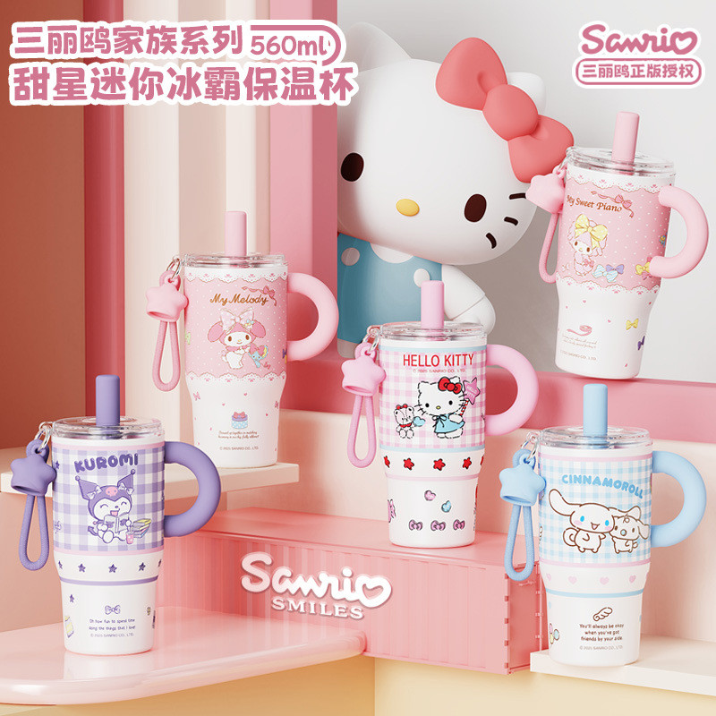 Sanrio HelloKitty Ice Master Cup Dung Tích Lớn Thermos Cup 2026 Cao Cấp Phong Cách Mới Cô Gái Dễ Thư