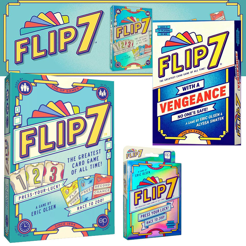 Trò chơi bài Flip 7 Phiên bản tiếng Anh Flip 7 với sự báo thù