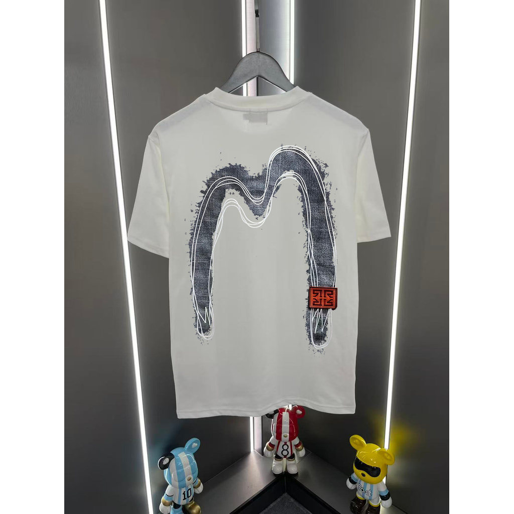 EVISU / God of Fortune 2026 Áo thun ngắn tay cổ tròn phong cách cặp đôi Phong cách nam Cơ bản Trang 
