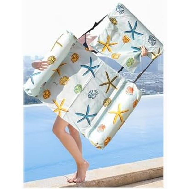 Pool Floats Adult Pool Float with Canopy, Pool Chair Lounge Float, Ergonomic Headrest,Inflatable Poo