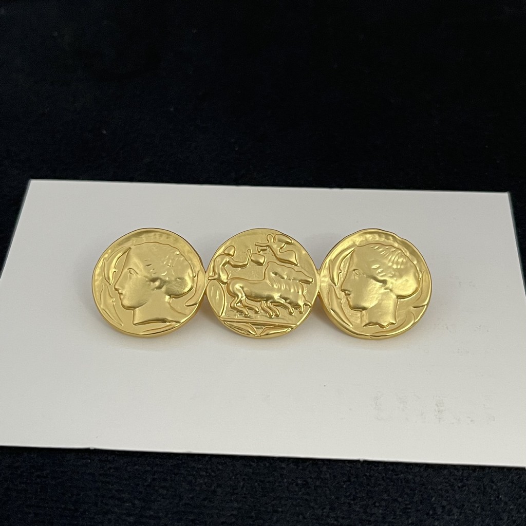 New Fashionable Light Luxury Simple Commuting Ancient Greek Goddess Portrait Double-Sided Embossed A