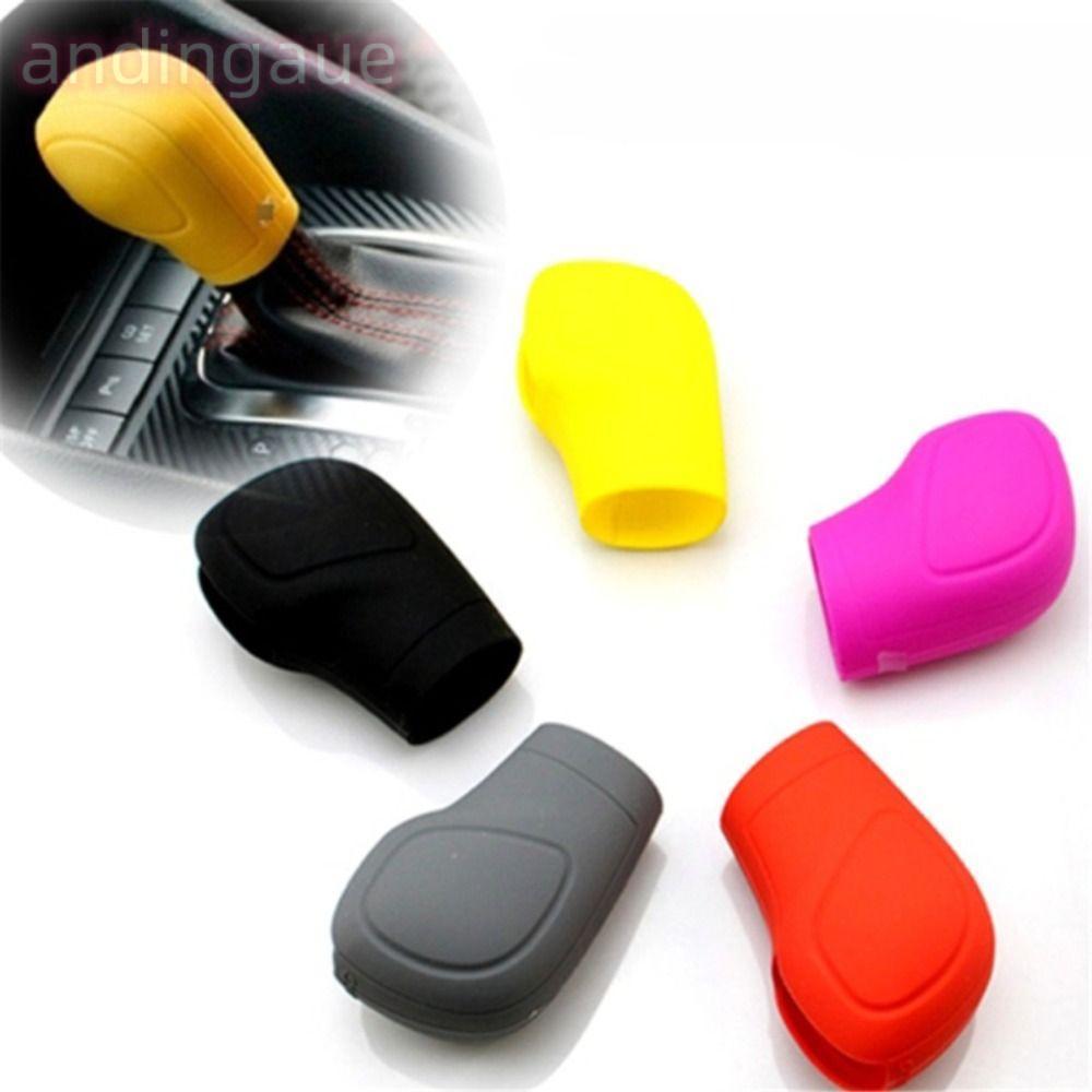 ANDIN Car Gear Shift Knob Cover, Silicone Auto Gear Auto Shifter Handle Cover, Universal Car Interio