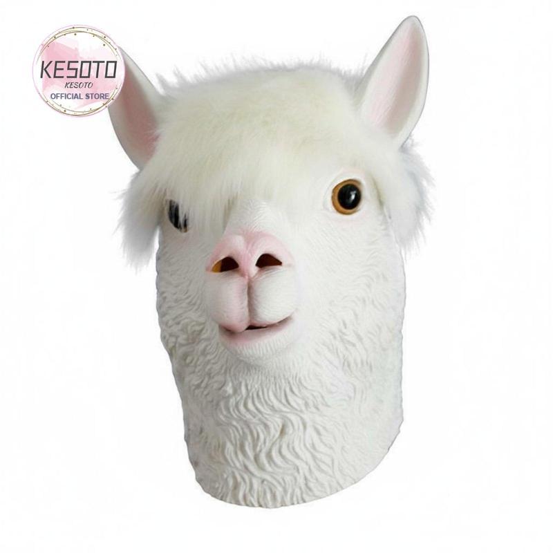Alpaca Head Covering Dễ thương Alpaca Head Covering Funny Party Prop cho Masquerade, Bar
