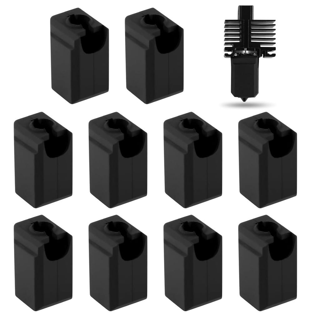 Tất Silicon Cho Bamboo Lab X1, X1C, P1P, P1S, X1 Carbon Extruder Hotend, Vỏ Silicon Bảo Vệ Khối Nóng
