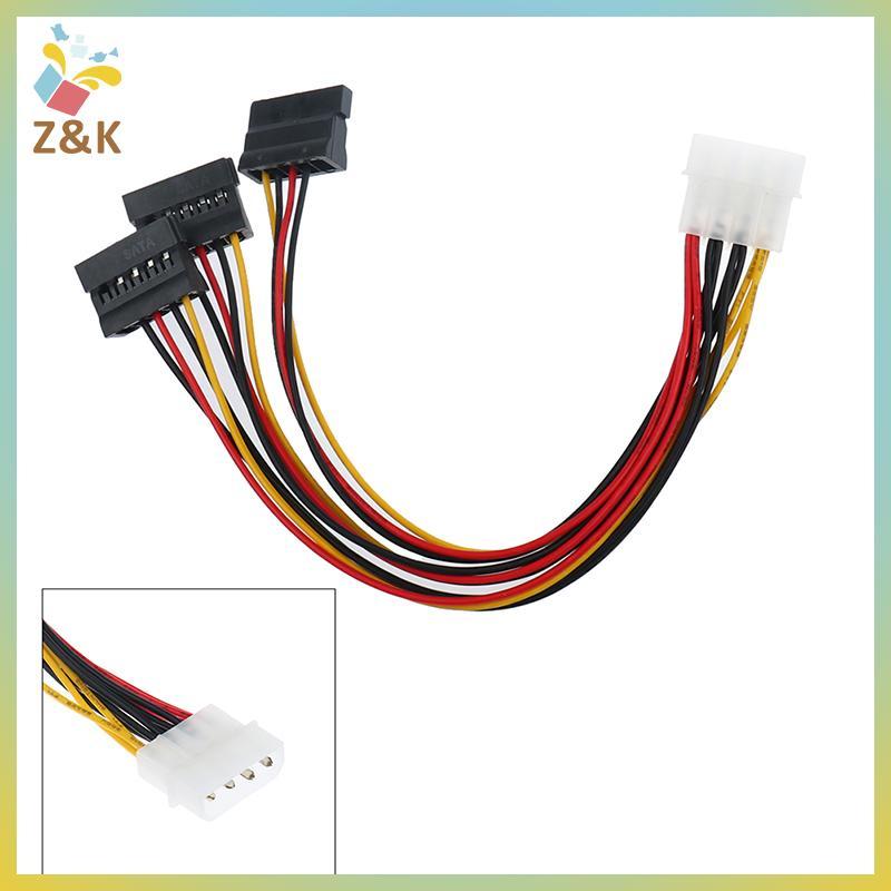 Forwin 4Pin IDE Molex To 3 ATA SATA Bộ chia nguồn Cáp nối dài vn