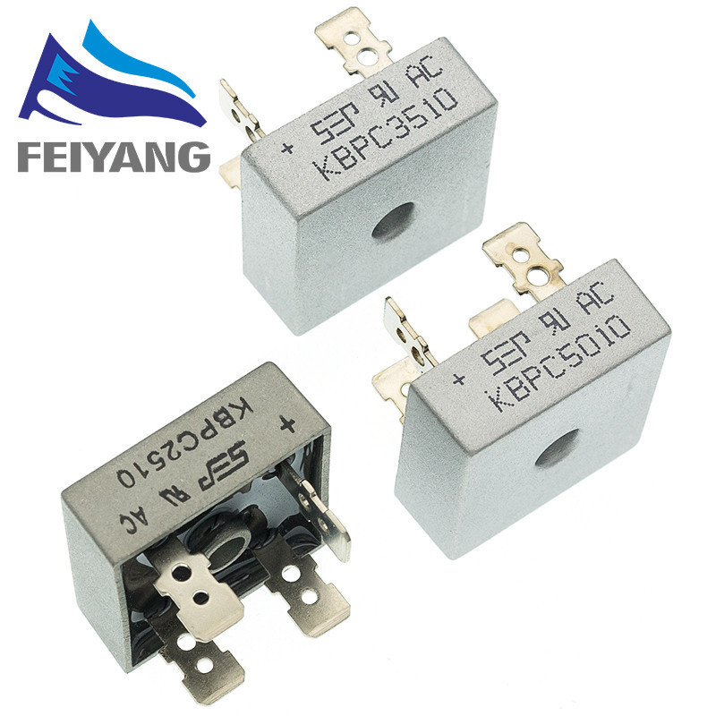 Kbpc5010 50A 1000V / KBPC2510 25A 1000V / KBPC3510 35A 1000V Bộ chỉnh lưu cầu Diode KBPC5010 / KBPC2