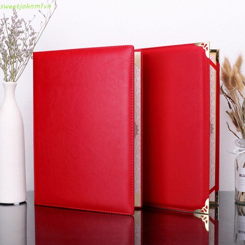 SWEETFASHION File Paper Page Folder, Hosted Speech Poetry Reading A3 A4 Art Paper Bìa cứng, Hợp đồng
