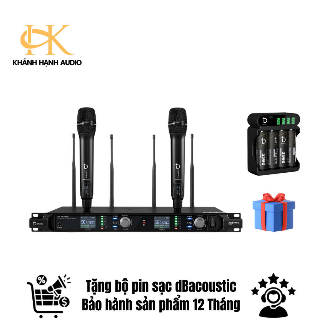 Micro sự kiện dBacoustic DB750 Pro MKII, mic không dây DB750Pro MK II - Tặng kèm bộ sạc dB acoustic