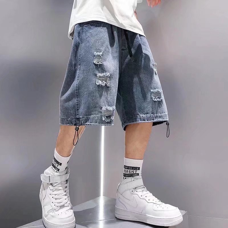 Quần Short Denim Nam Mùa Hè, Style Retro & Streetwear