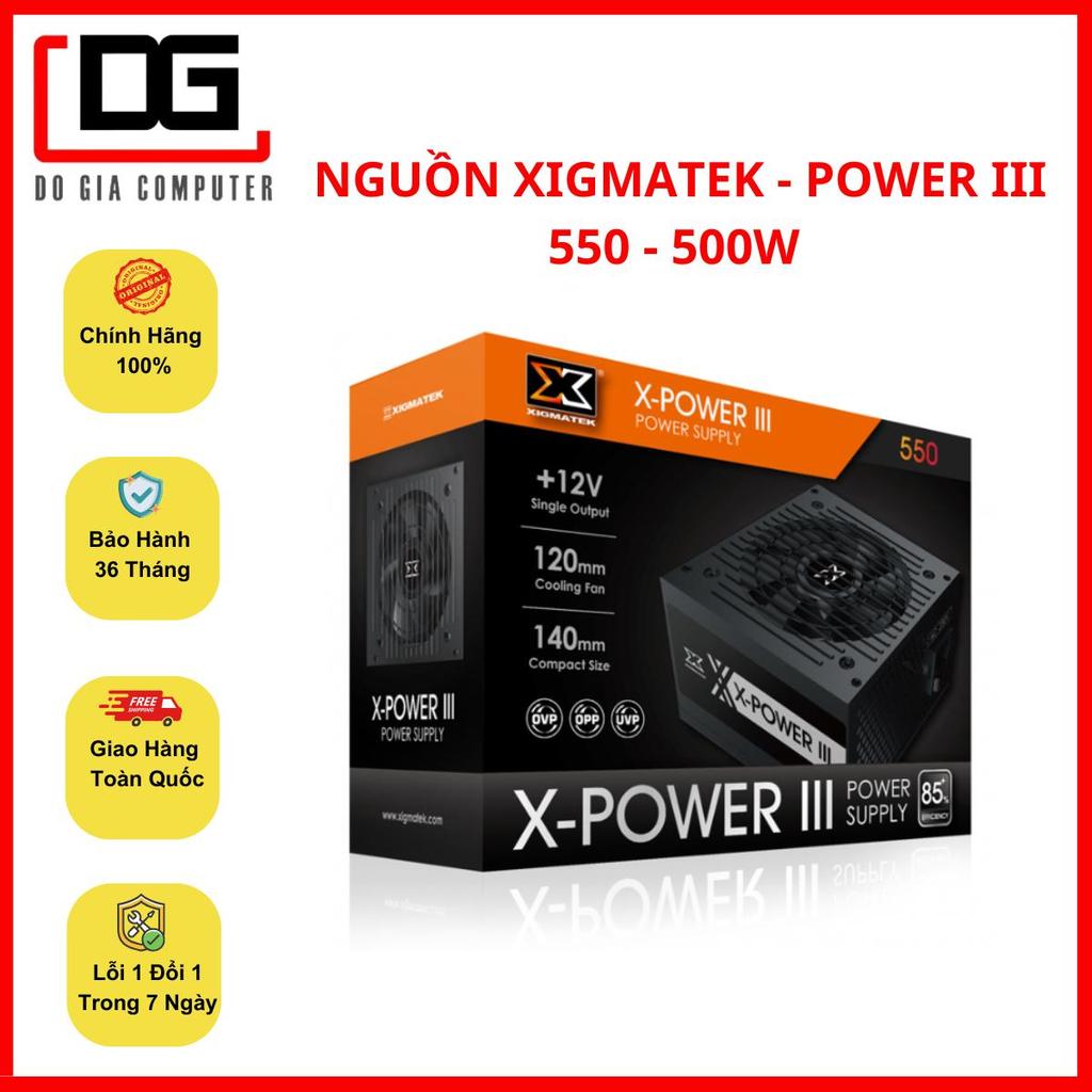 Nguồn máy tính Xigmatek X-POWER III 550 - 500W, Bảo Hành 36 Tháng