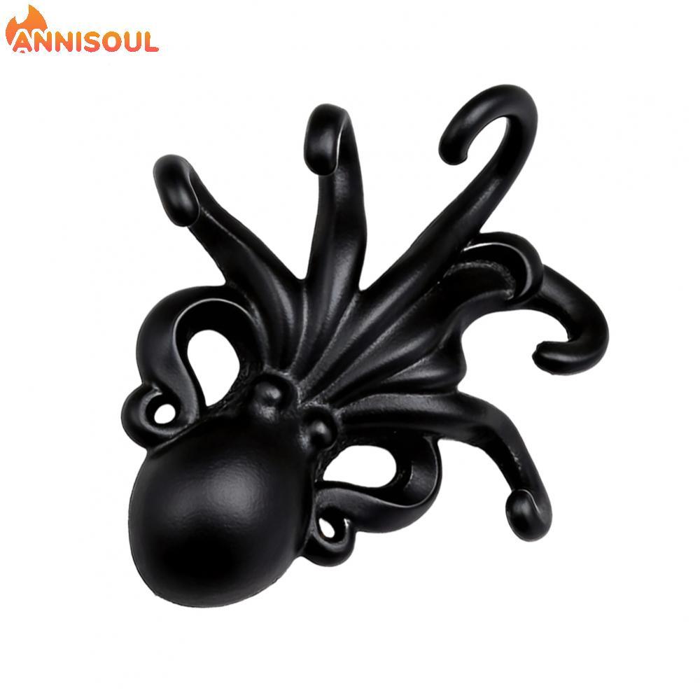 [NISO]Octopus Wall Hook Cast Metal Construction Includes Mounting Hardware Indoor Use