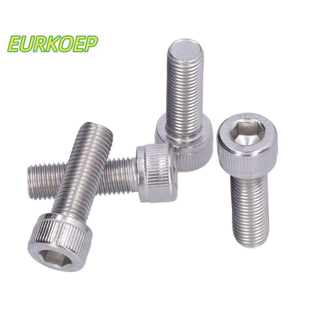 MAILE 4 Ổ cắm đầu nắp vít, Bu lông ổ cắm lục giác cao cấp 1.25mm bằng thép không gỉ, M10 Kích thước 