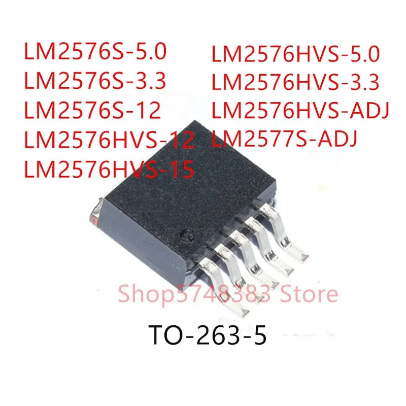 5 Chiếc LM2576S-5.0 LM2576S-3.3 LM2576S-12 LM2576HVS-12 LM2576HVS-15 LM2576HVS-5.0 LM2576HVS-3.3 LM2