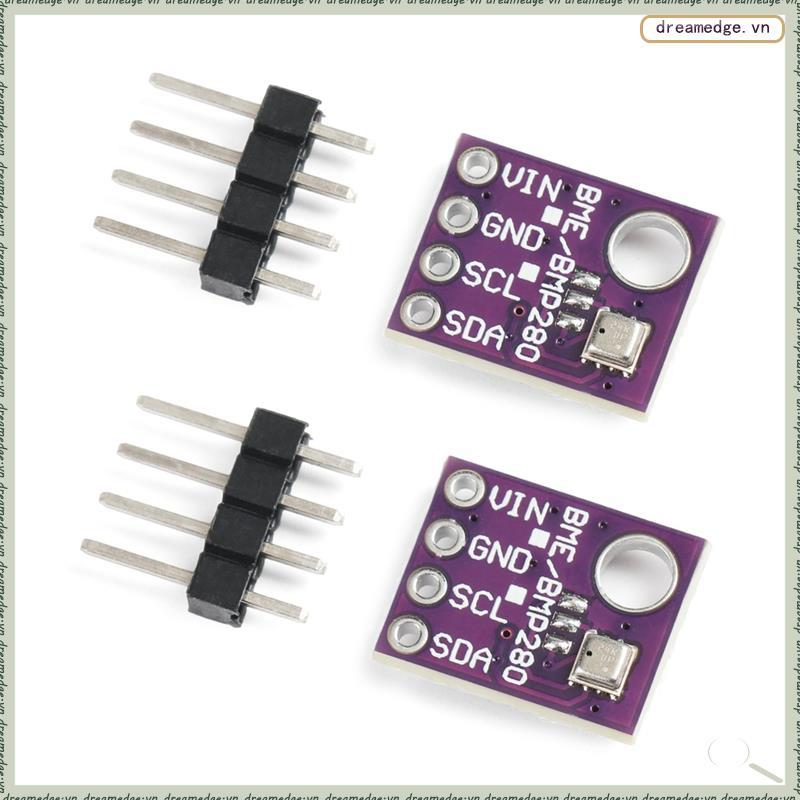 [dreamedge] SPI BME280 5V Mô-đun cảm biến nhiệt độ độ ẩm áp suất khí quyển 2 CÁI Đột phá -BME280