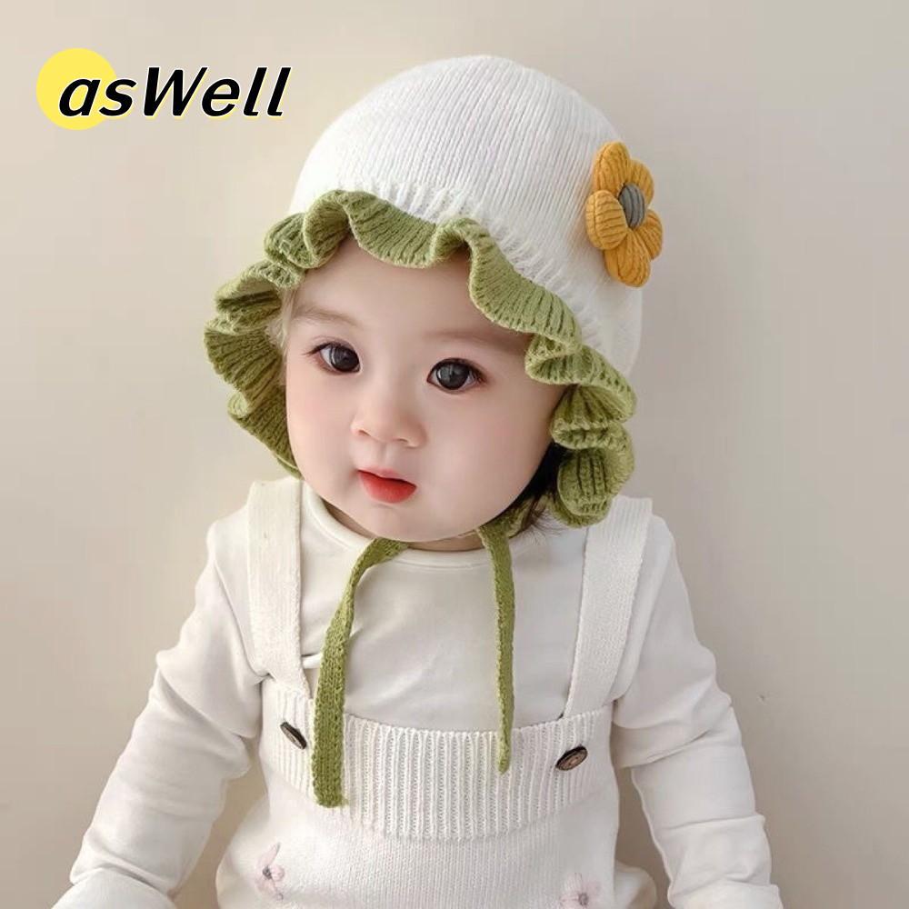 Mũ chui đầu ASWELL, Mũ công chúa ren ấm áp chống gió, Balaclava chống lạnh Thu đông