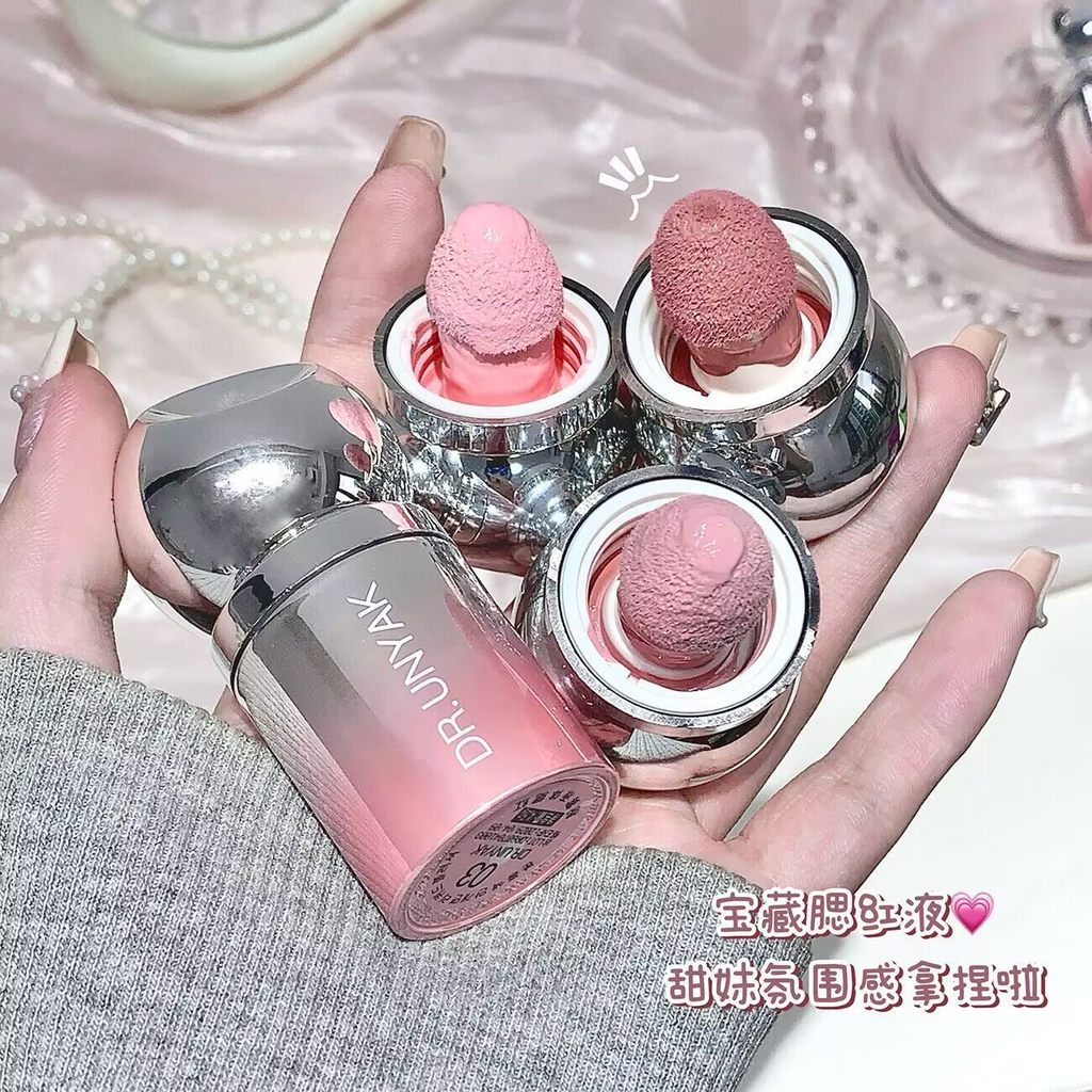 phấn má hồng dạng kem phấn má moon eyes DR.UNYAK Powder Mist Liquid Blush Natural Matte Pure Desire 