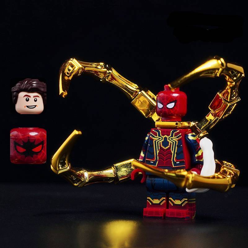 Iron Man Armor Armor Avengers 4 Assembled Building Blocks Dr. Strange 3 Spider-Man Building Blocks D