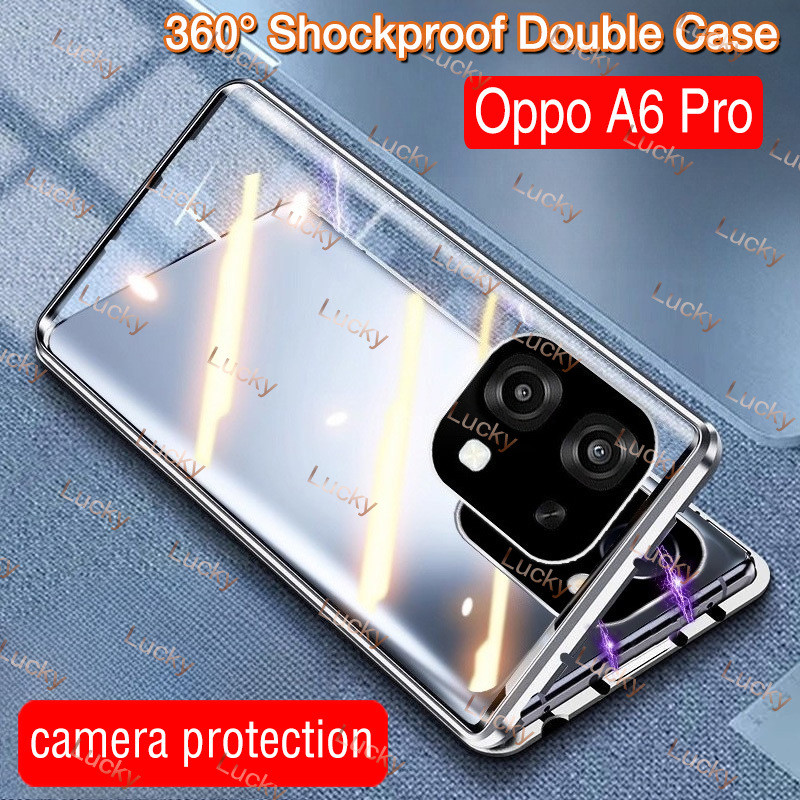 Ốp Lưng Oppo A6 Pro Cho Oppo A6 Pro A6 A6Pro A6i A6X A6 Pro 5G 4G 2025 Ốp Điện Thoại Lật Kính Hai Mặ