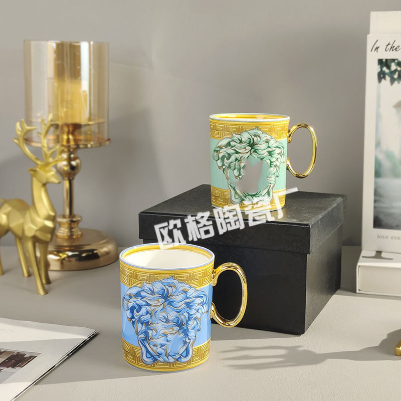 Face-Changing Series Bone Porcelain Mugs for Men and Women, Milk Cups for Home Use, Gift Cups, Offic