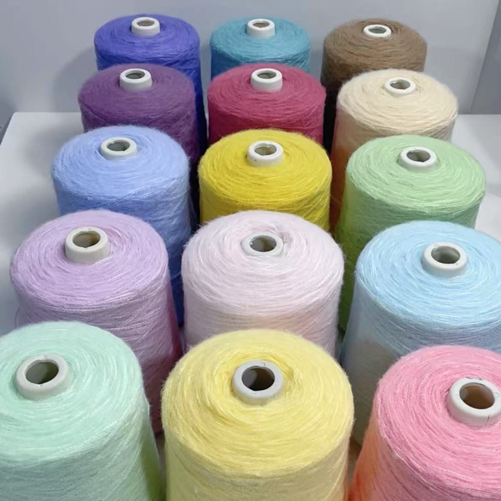 Len Mohair 500g loại chập 3 sợi Móc Áo, Váy Đông,khăn, gấu… - siêu mịn- siêu nhiều màu