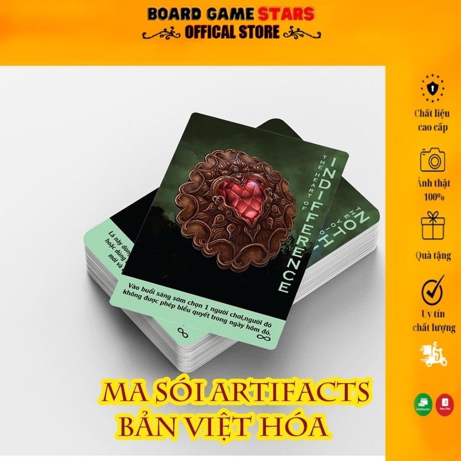 Ma sói artifacts - ma sói cổ vật chơi kèm cùng ma sói ultimate (Ngọc Hà)