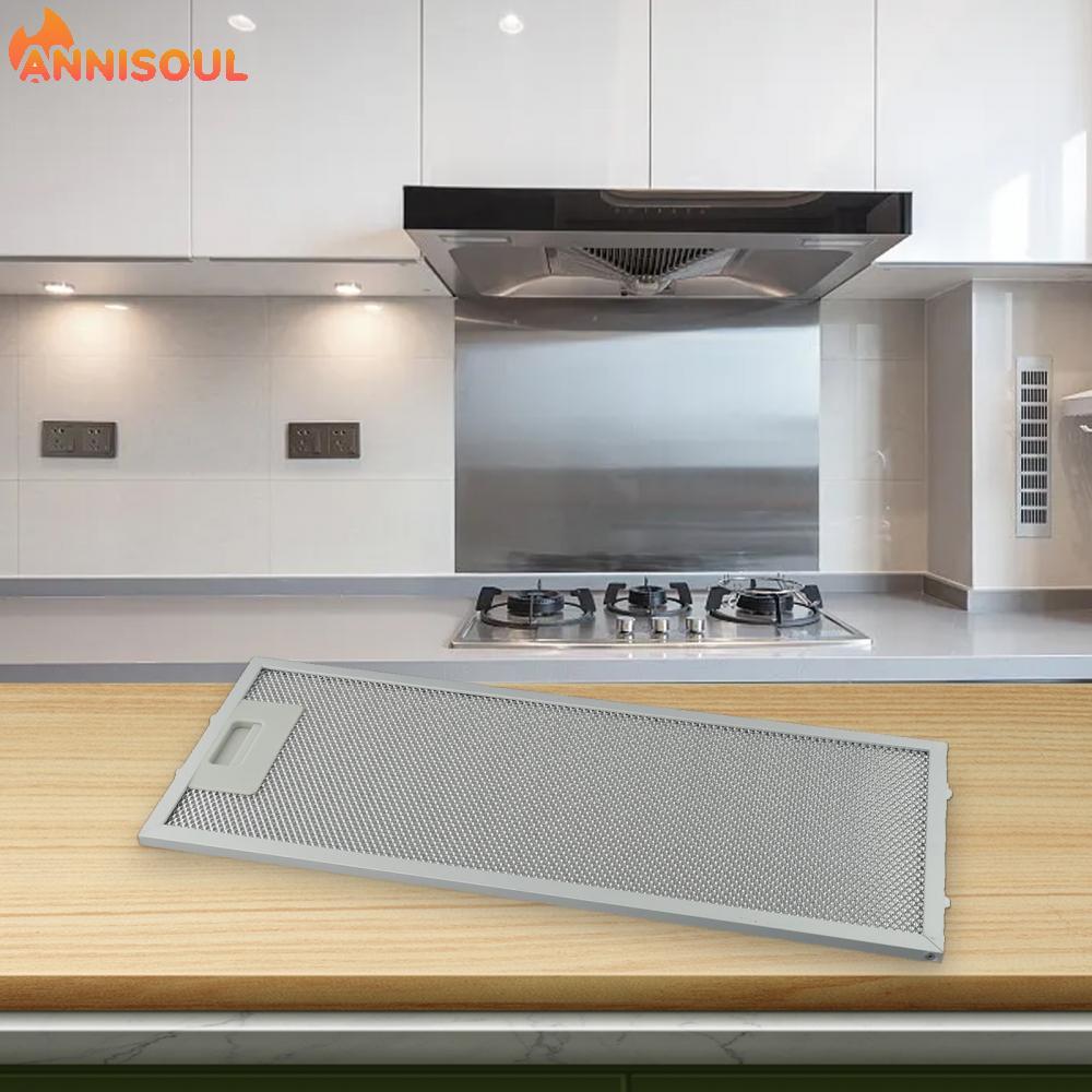 [NISO]Easy Installation Silver Cooker Hood Filter Metal Mesh Vent Filter 445x175x9mm