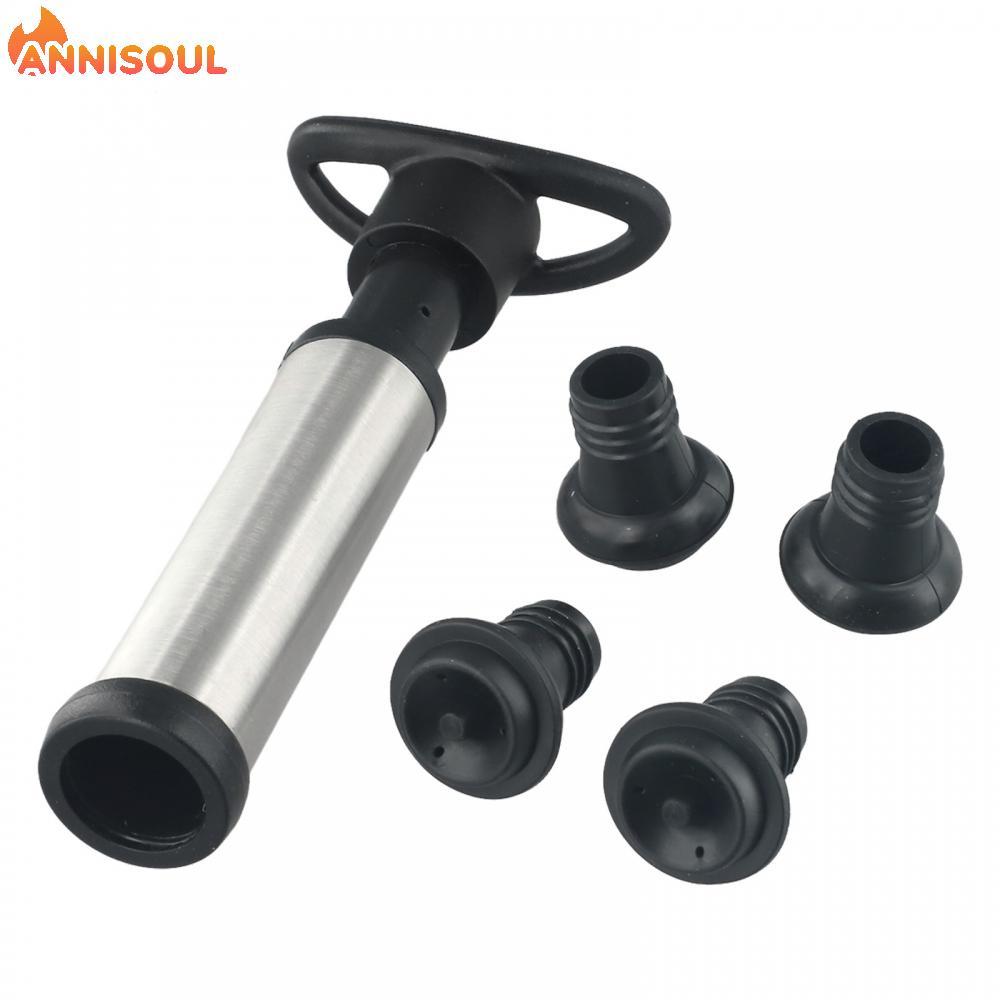 [NISO]Vacuum Pump Accessories Black-silver Saver Pump Replacement Bottle Stoppers
