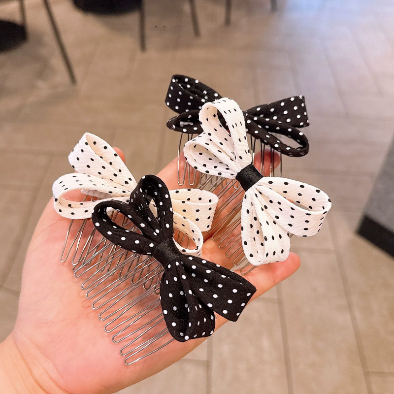 💋loli💋Set Kẹp Xược Tóc Đính Nơ CHẤM BI Cho Nữ Làm Phồng Tóc Mẫu Mới Nhất Siêu | BigBuy360 - bigbuy360.vn