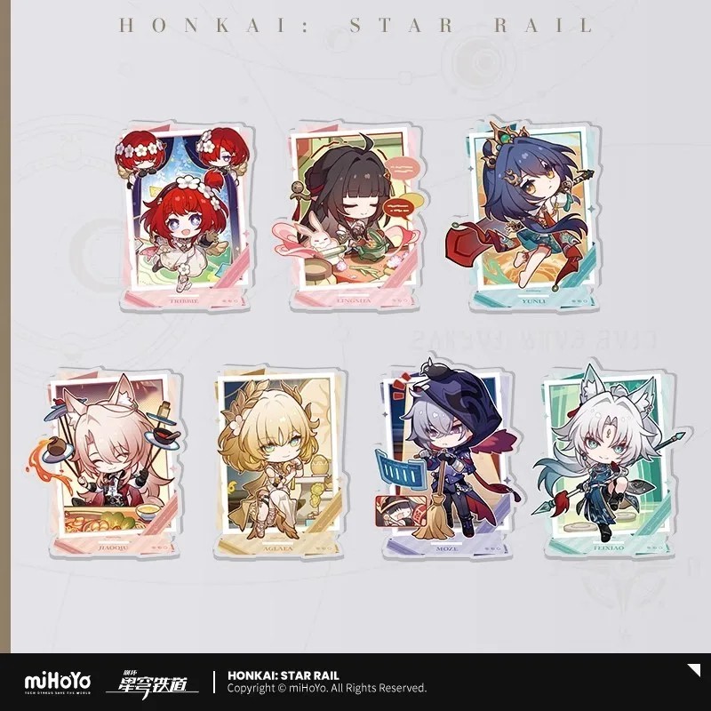 Standee Honkai Star Rail Chibi Chính Hãng miHoYo Series Năm Mới Mô Hình Mica Trang Trí Feixiao Lings