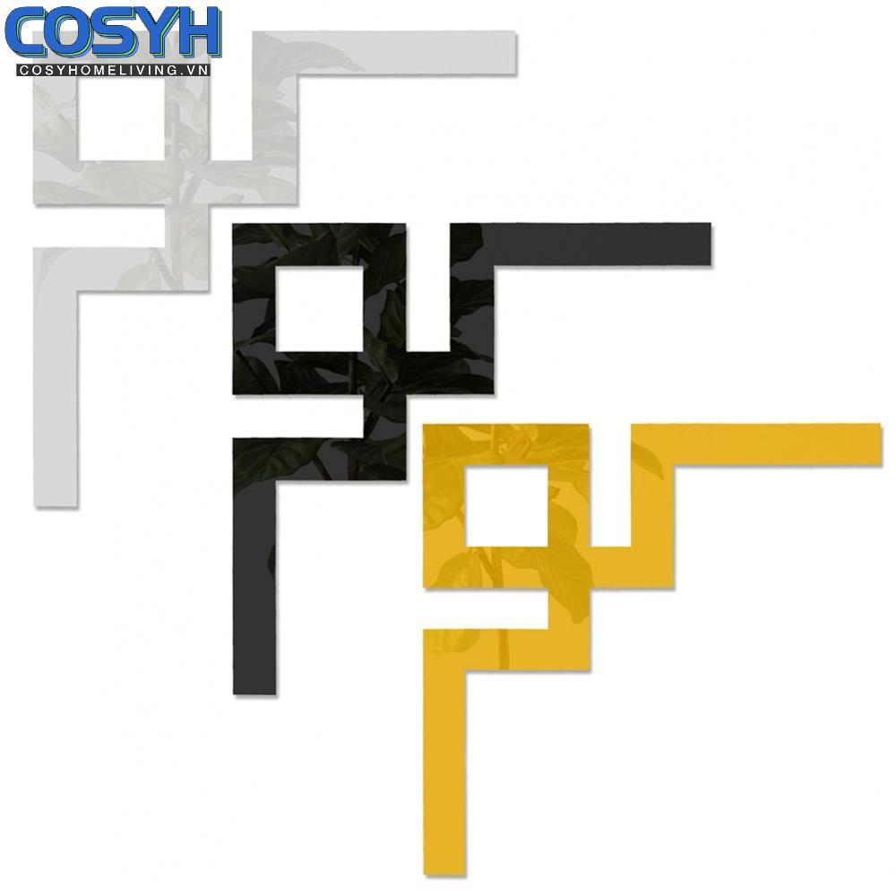 <cosyh>Modern Decorative Element Set of Six Acrylic Mirrors Each at 10CM Size