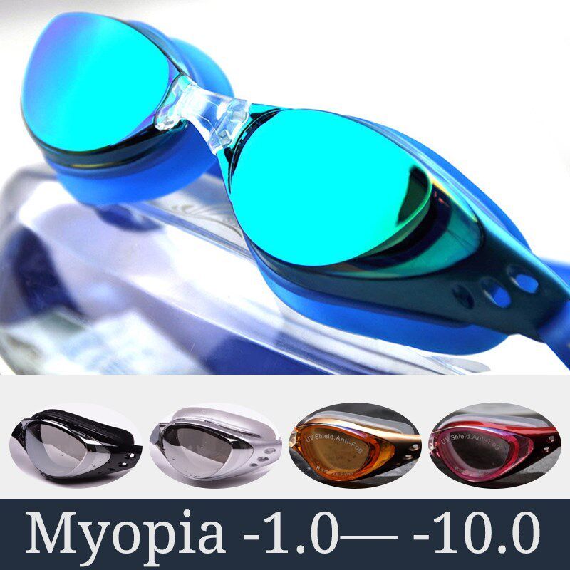 kính bơi Myopia Swimming Goggles Pool Eyewear anti fog Swim Glasses