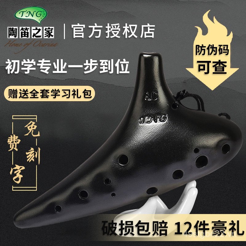 Đài Loan TNG12-Hole AC Alto C / F Key SC Cao Cấp Học Sinh Người Mới Bắt Đầu Ocarina Hometown Phong C