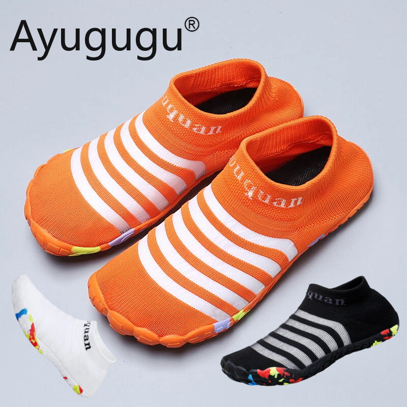 Ayugugu Mùa Hè 0-drop Giày Chân Trần Nữ Nhẹ Slip on Fitness Sneaker