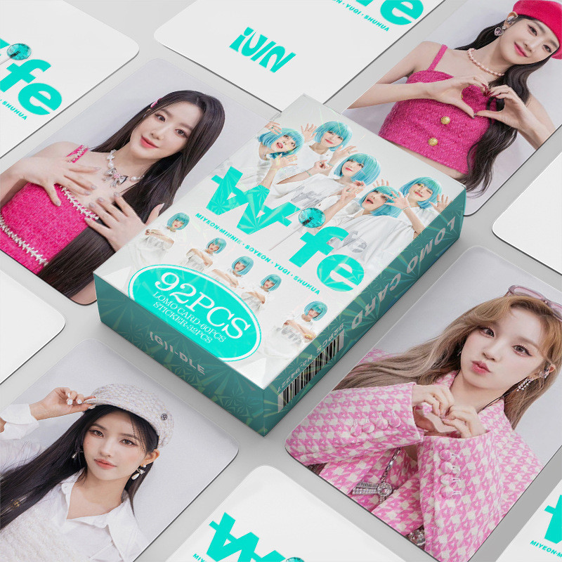 Phong Cách Mới 92 GIDLE Thiệp Chúc Mừng Ảnh Bộ Sưu Tập KPOP Hàng Hóa LOMO Thẻ Ảnh